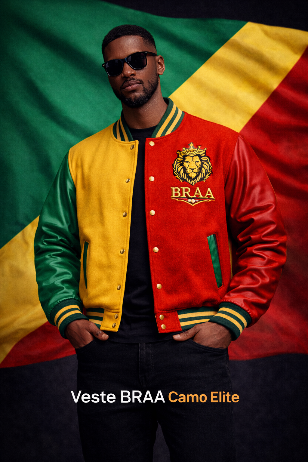 Veste BRAA Royal Lion – Collection Prestige Congo